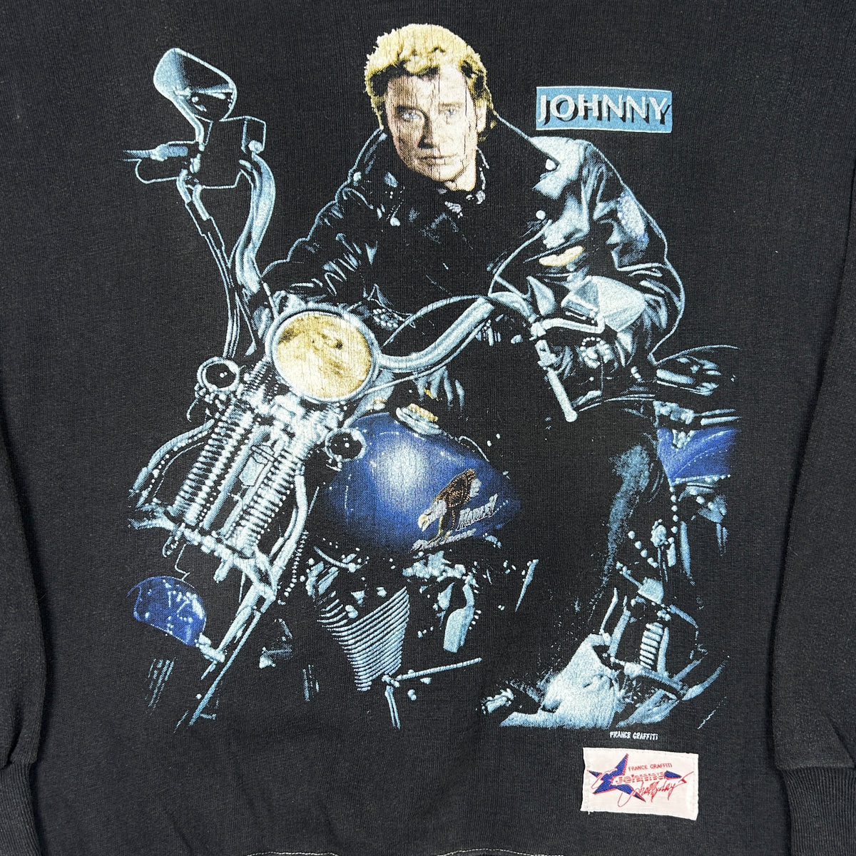 M - Vintage Johnny Hallyday Graphic Sweatshirt
