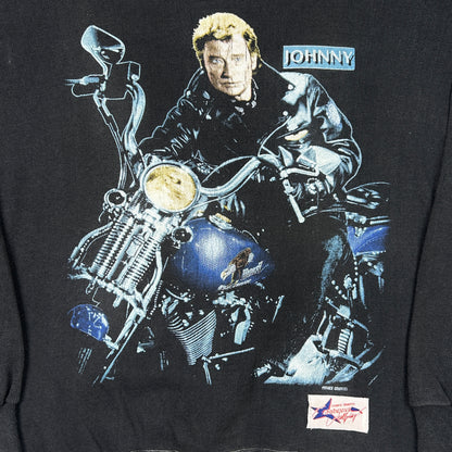 M - Vintage Johnny Hallyday Graphic Sweatshirt