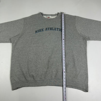 XXL - Vintage 1990's Nike Athletics Spellout White Tag Sweatshirt