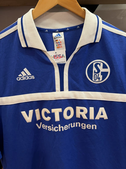 2001-2002 FC Schalke 04 Adidas Home Football Shirt Böhme #8 - XXL