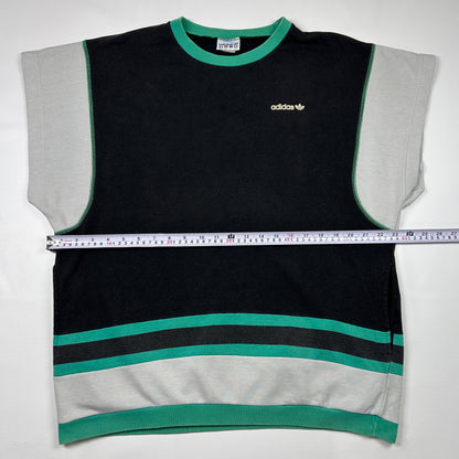 L - Vintage 1980's Adidas sleeveless crewneck Sweatshirt