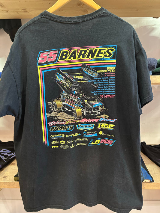 XL - 55 Barnes 600R Rookie Year Sprint Car Racing T-Shirt