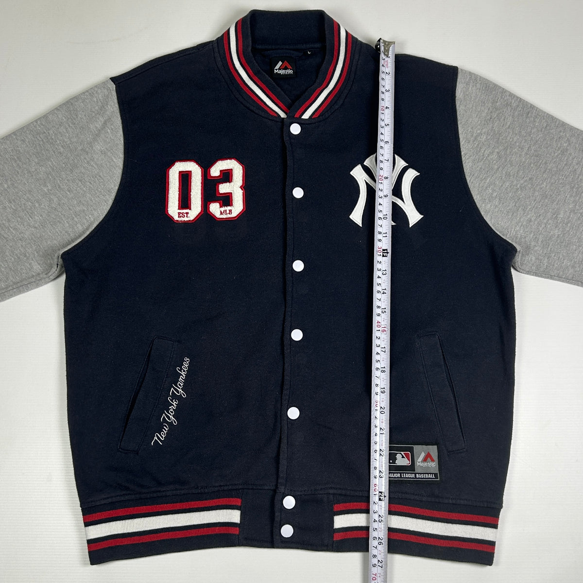 L - Vintage 1990's New York Yankees Majestic Athletic Varsity Jacket