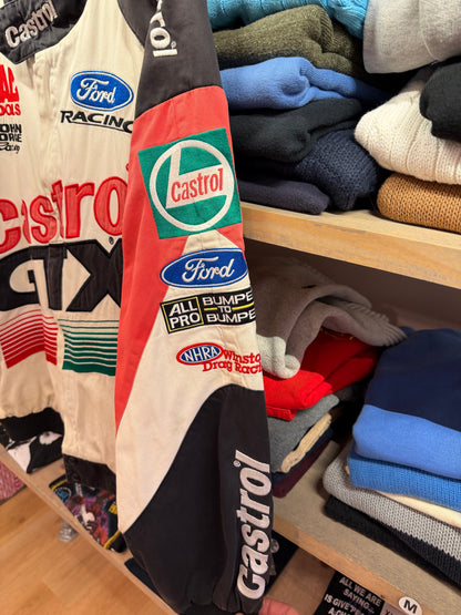 Vintage Nascar Castrol GTX John Force Jacket (L)