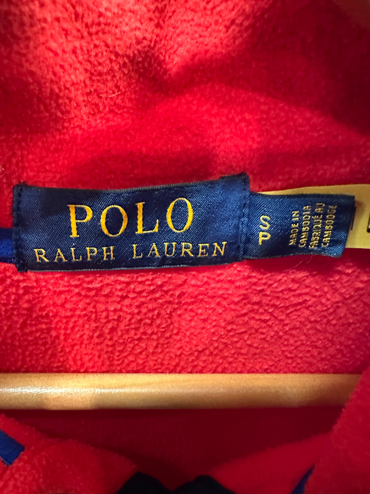 S - Ralph Lauren Fleece Quarterzip