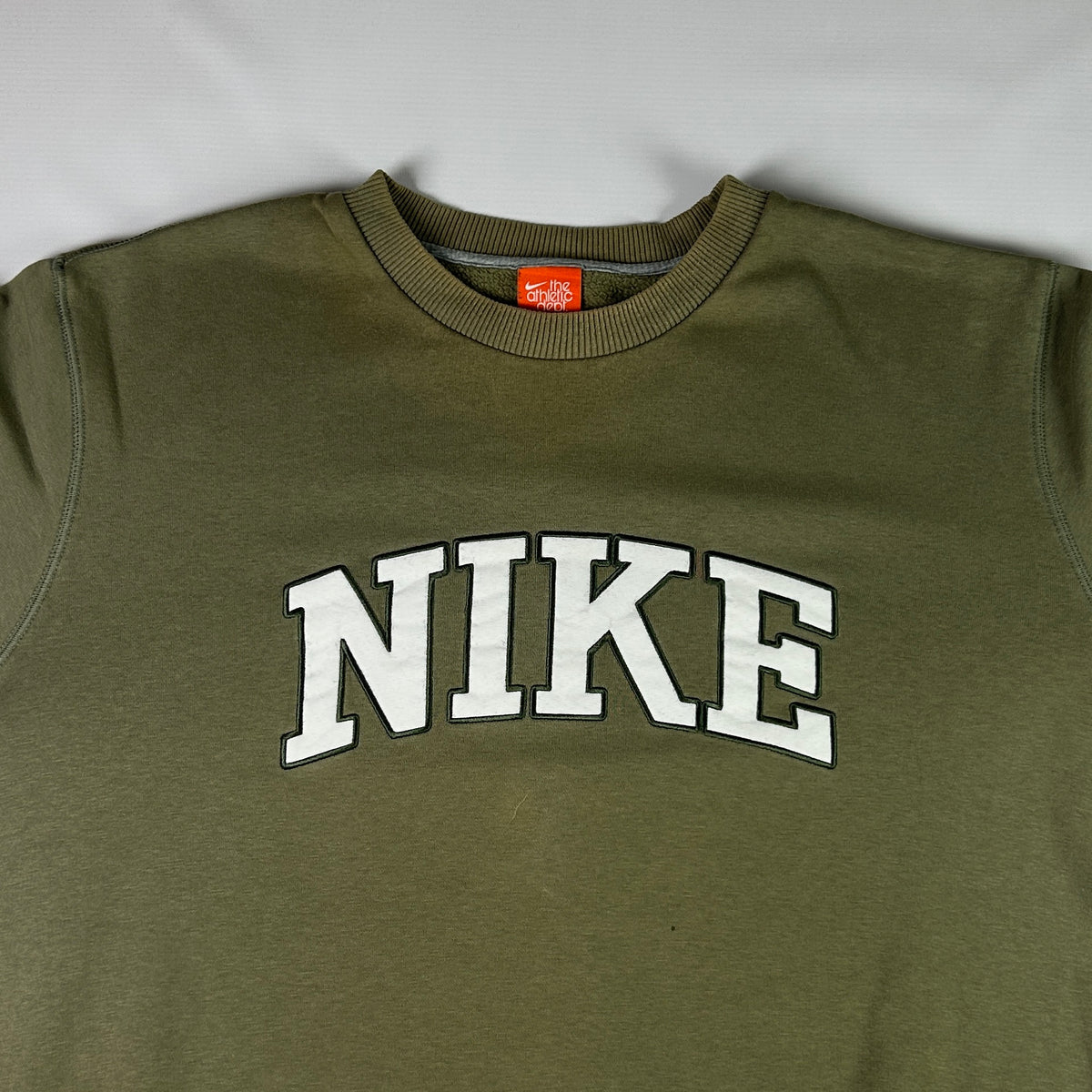 XL - Vintage 2000's Nike Athletic Dept. Olive Sweatshirt
