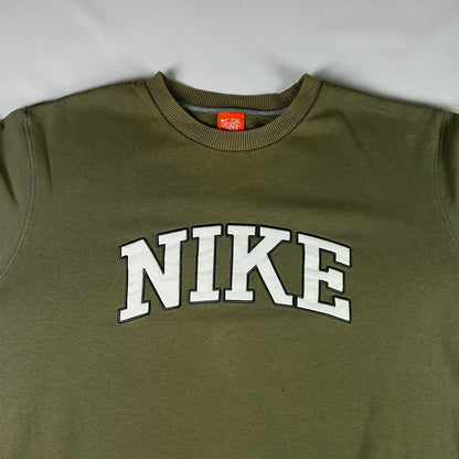 XL - Vintage 2000's Nike Athletic Dept. Olive Sweatshirt