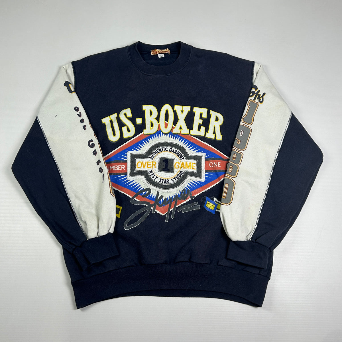 S - Vintage 1990's Over Game US Boxer Graphic Sweatshirt