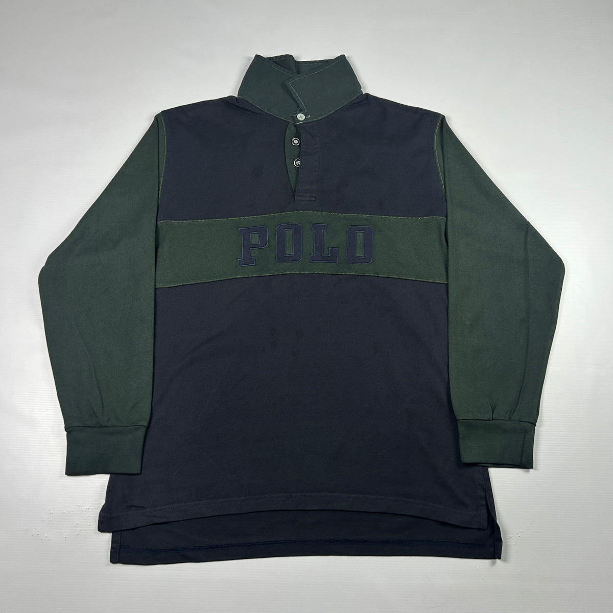 S - 1990's Polo Ralph Lauren Colorblock Rugby Shirt