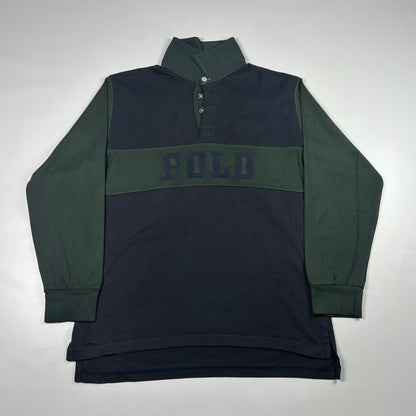 S - 1990's Polo Ralph Lauren Colorblock Rugby Shirt