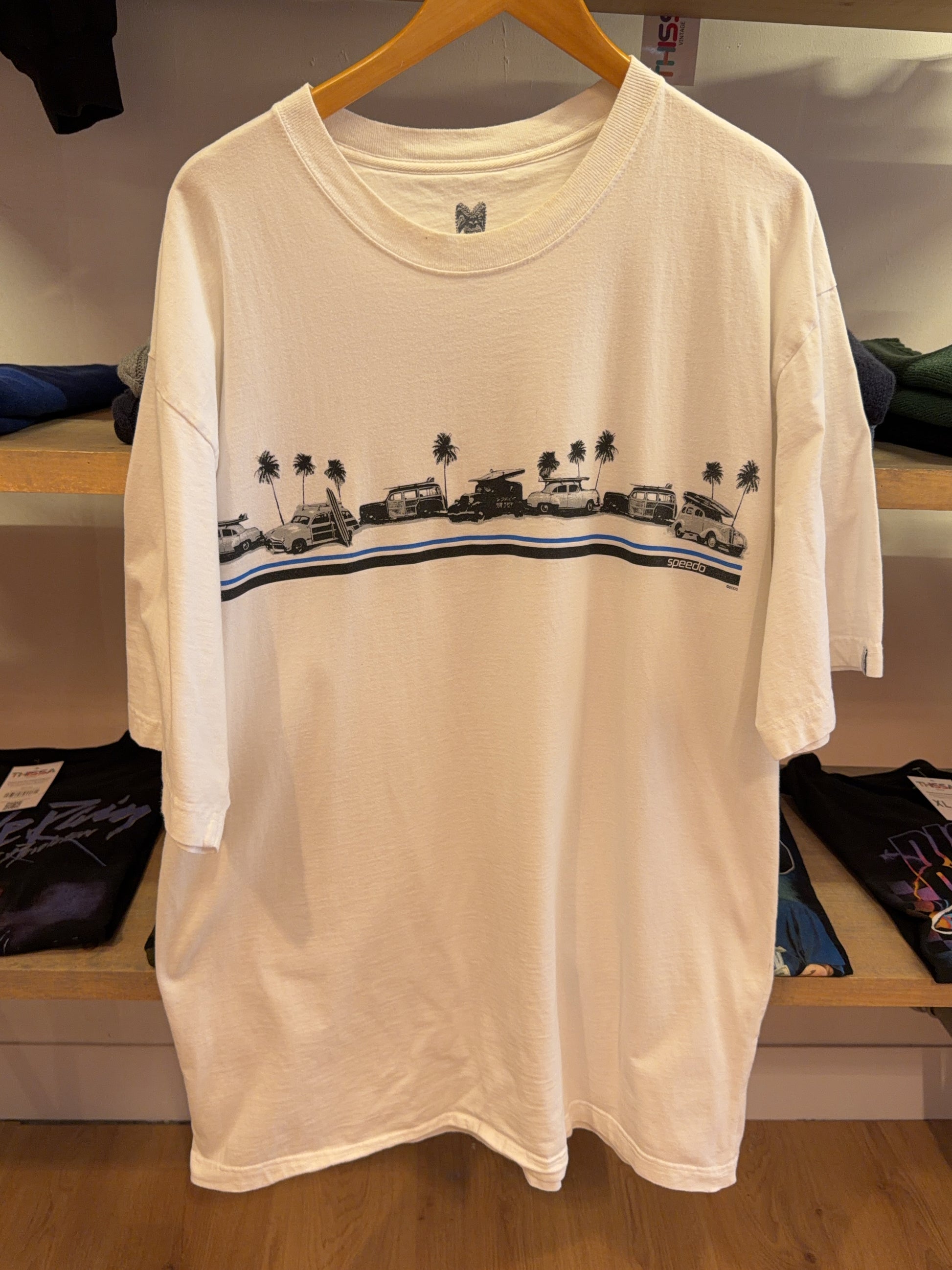 XXL - Speedo Palm Tree Surf Van Graphic T-Shirt