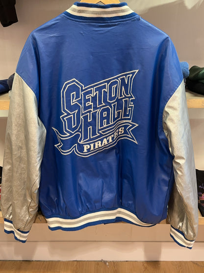 L - Vintage 2000's Seton Hall Pirates Vintage Varsity Steve & Barry's Jacket