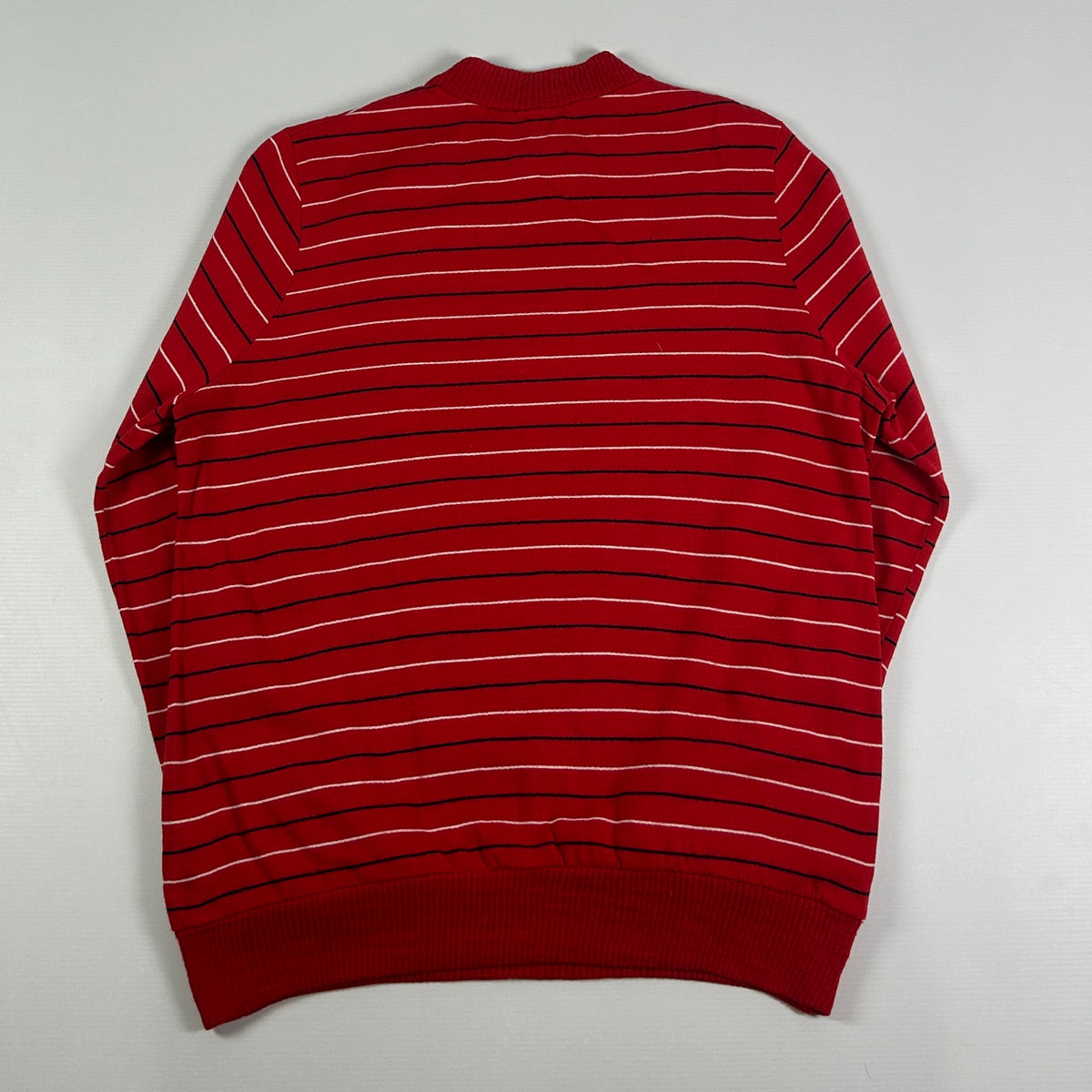 S - 1980's Vintage Adidas Stripes Ventex Sweatshirt