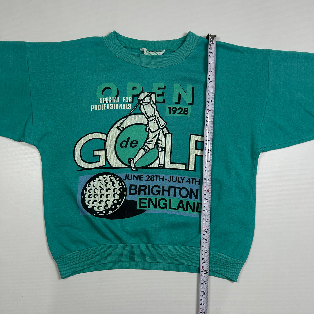 S - Vintage 1928 Puma Open Golf Brighton England Graphic Sweatshirt