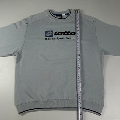 XS - 1990's Lotto Italian Sport Design Grey Sweatshirt