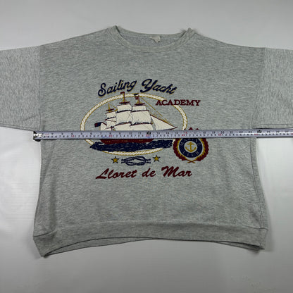 L - Vintage 1990's Lloret De Mar Sailing Yacht Academy Graphic Sweatshirt