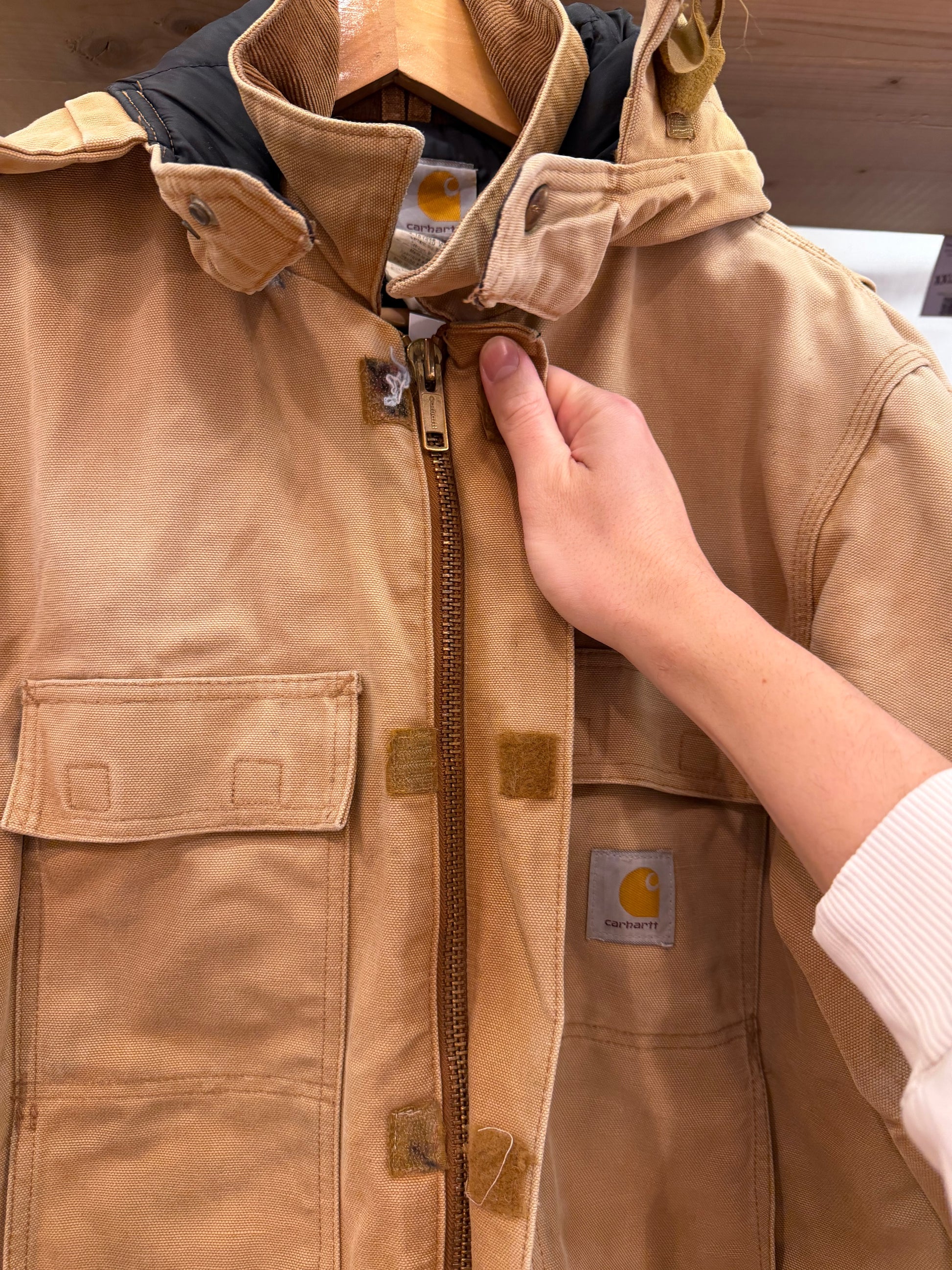 Vintage Carhartt C03 BRN Size 40 Jacket (M)