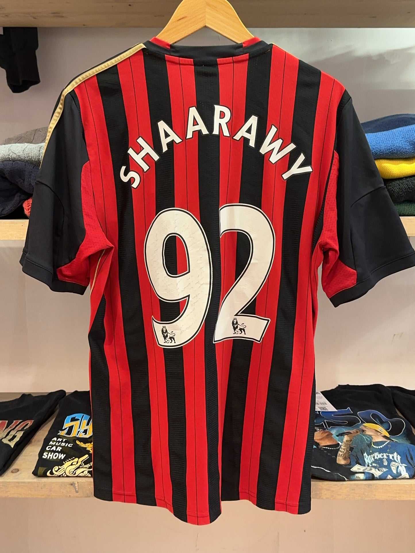 2013-14 AC Milan Adidas Home Football Shirt El Shaarawy 92 - L
