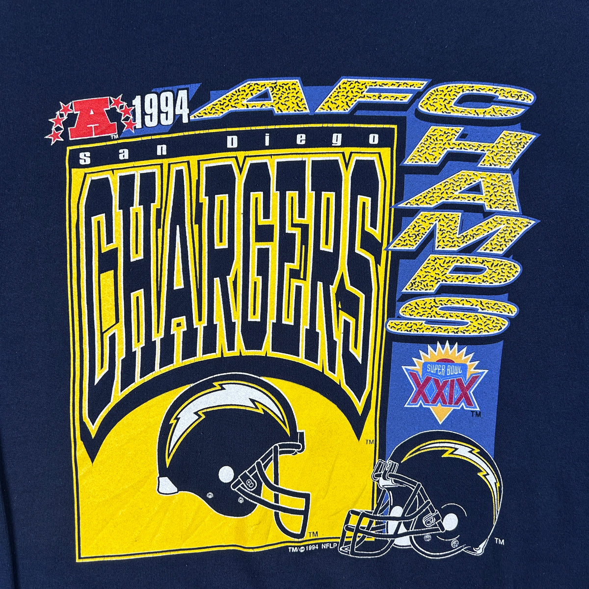 M - 1994 San Diego Chargers AFC Champions Crewneck Sweatshirt