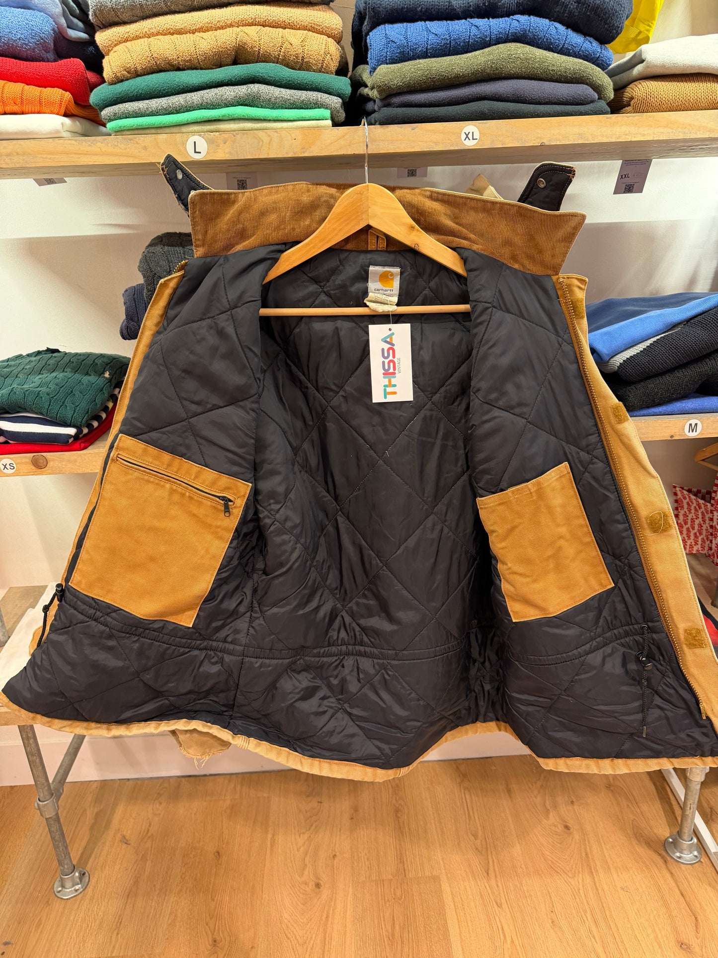 Vintage Carhartt C03 BRN Size 40 Jacket (M)