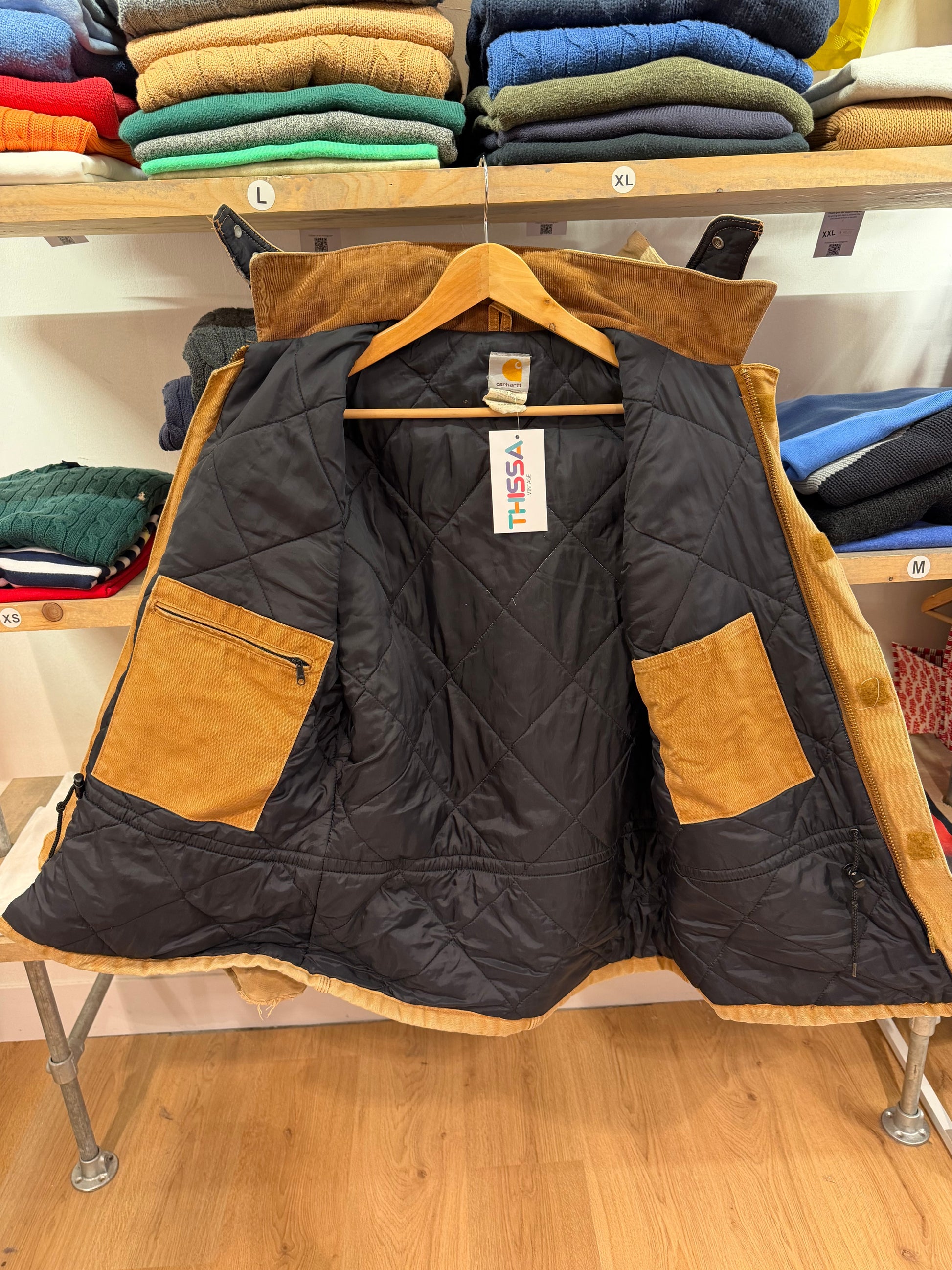 Vintage Carhartt C03 BRN Size 40 Jacket (M)