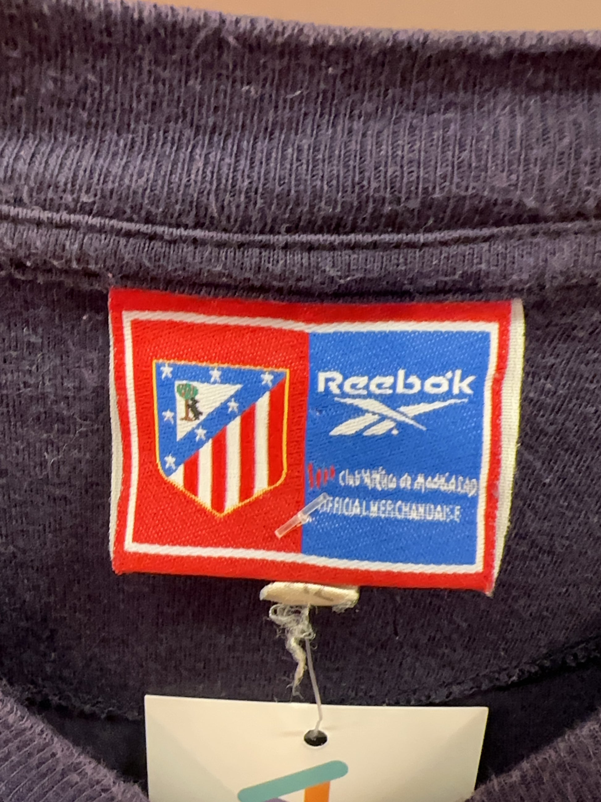 2000-01 Atletico Madrid Reebok Football Longsleeve Shirt - L