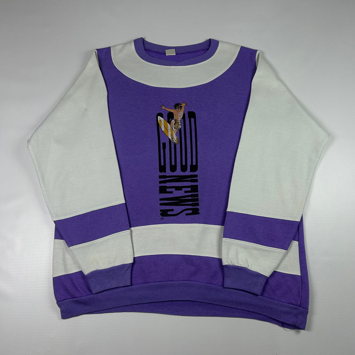 L - 2000's Good News Surf Graphic Sweatshirt
