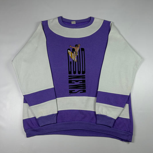L - 2000's Good News Surf Graphic Sweatshirt
