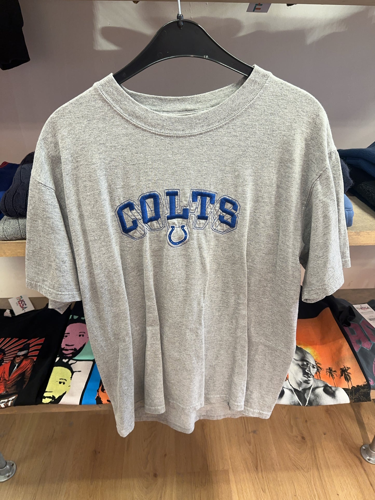 M - Indianapolis Colts Grey Graphic T-Shirt NFL