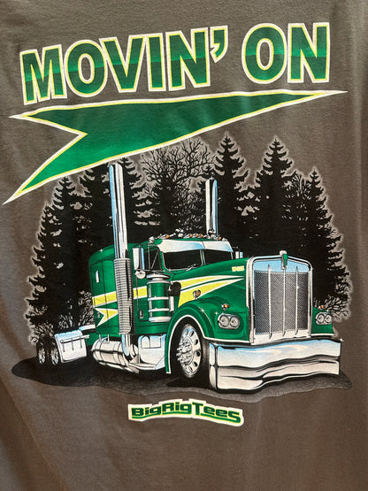 M - Big Rigtees Movin' On Truck Graphic T-Shirt
