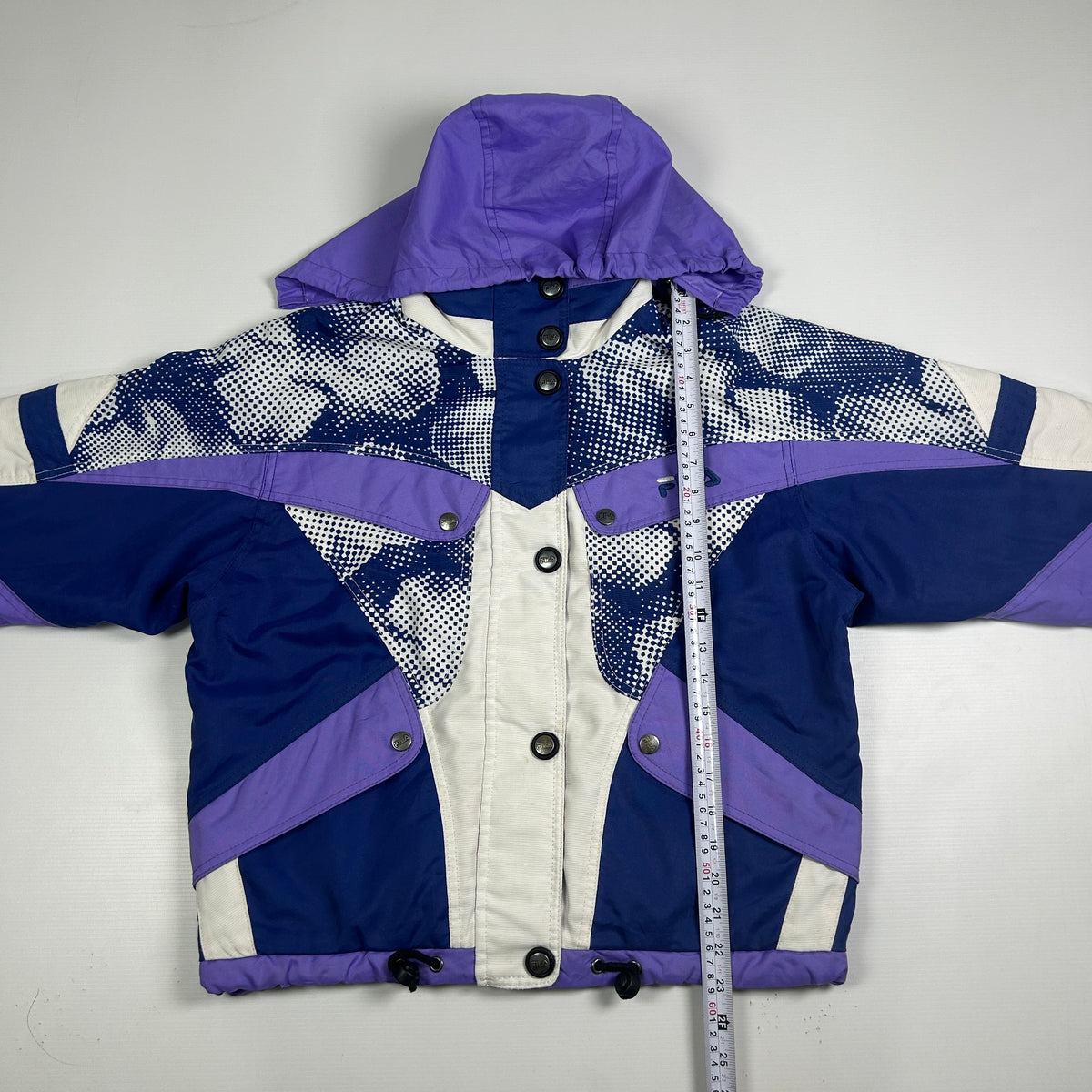 S - Vintage 1990's Fila Purple Blue Hooded Ski Jackets