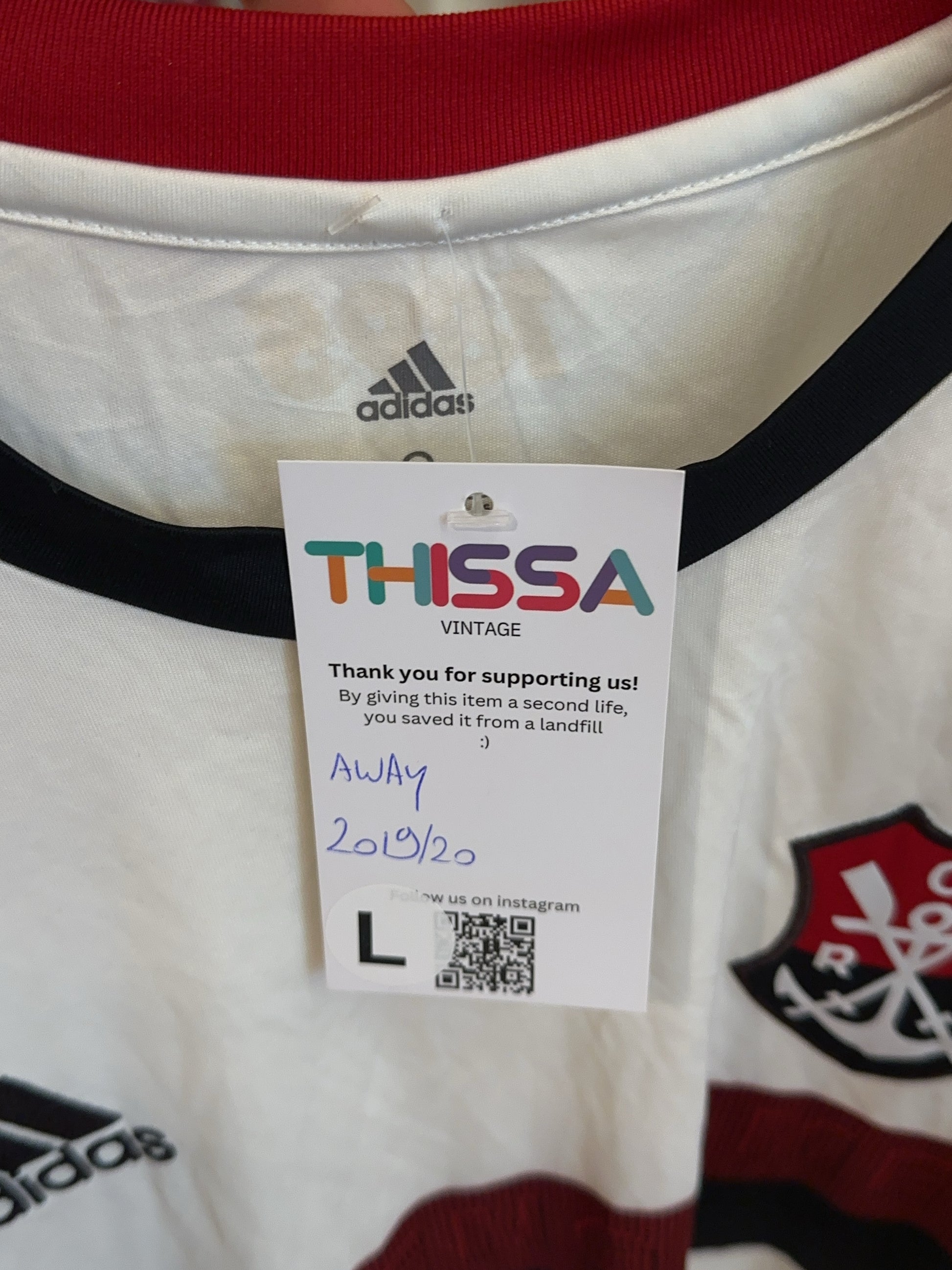 2019-2020 CR Flamengo Adidas Away Football Shirt - L