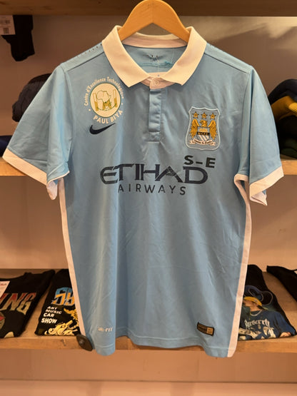 2015-16 Manchester City Nike Home Football Shirt - S