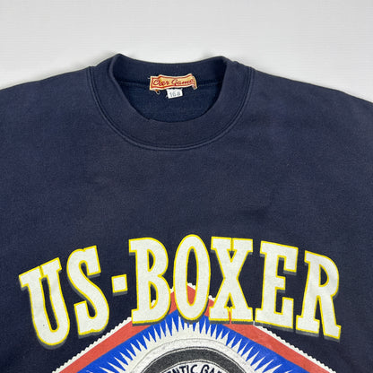 S - Vintage 1990's Over Game US Boxer Graphic Sweatshirt