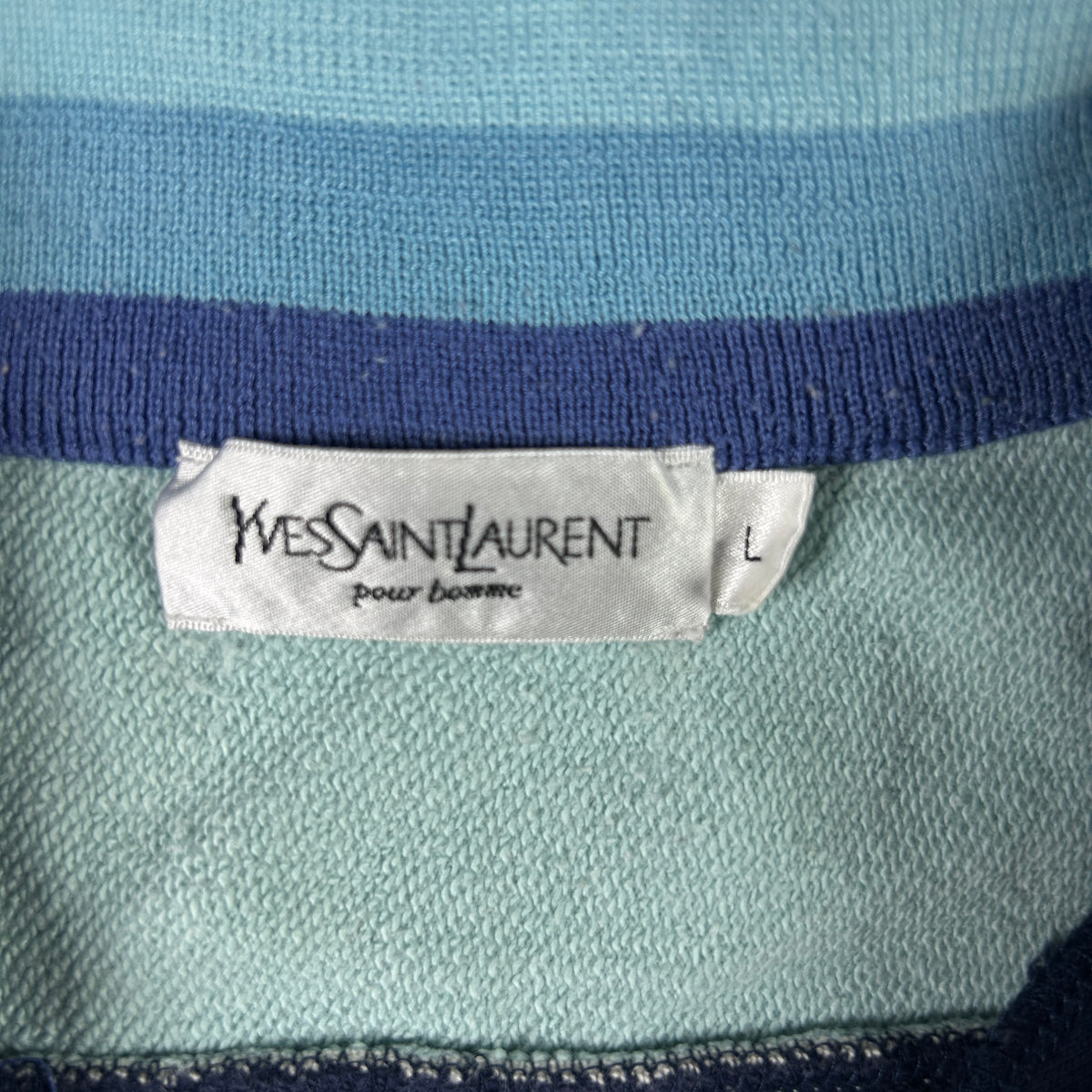 L - Vintage 2000s YSL Yves Saint Laurent Zip Up Sweatshirt
