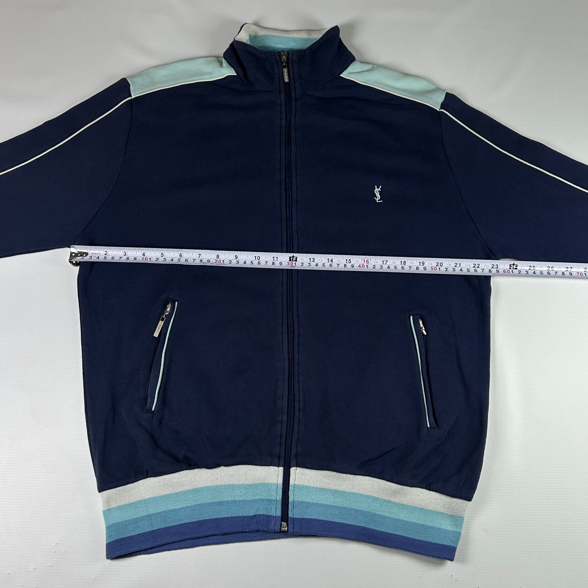 L - Vintage 2000s YSL Yves Saint Laurent Zip Up Sweatshirt