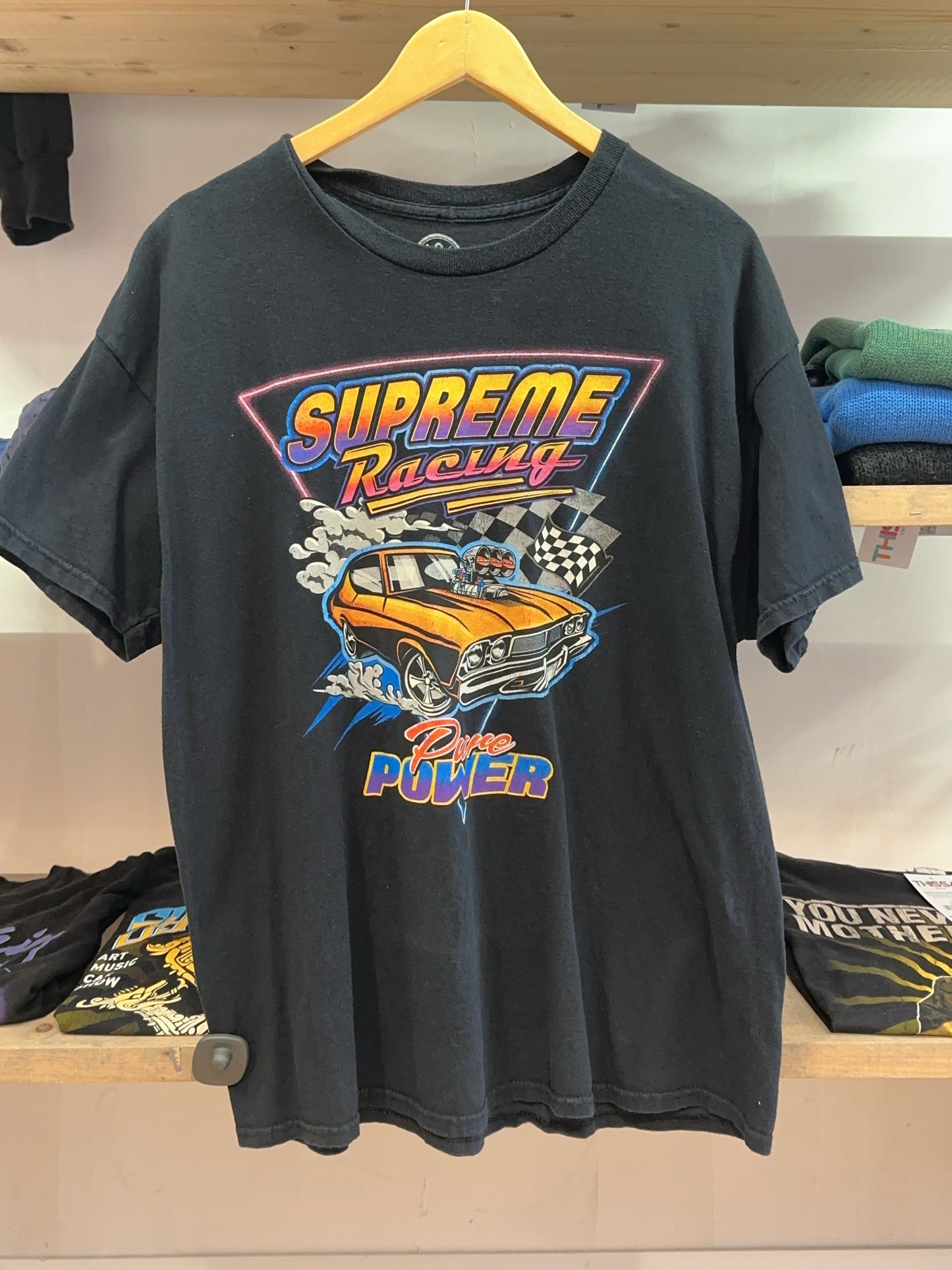 XL - Supreme Racing Graphic Black T-Shirt