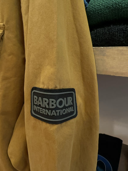 XXL - Barbour International Men's Tan Utility Overshirt Jacket