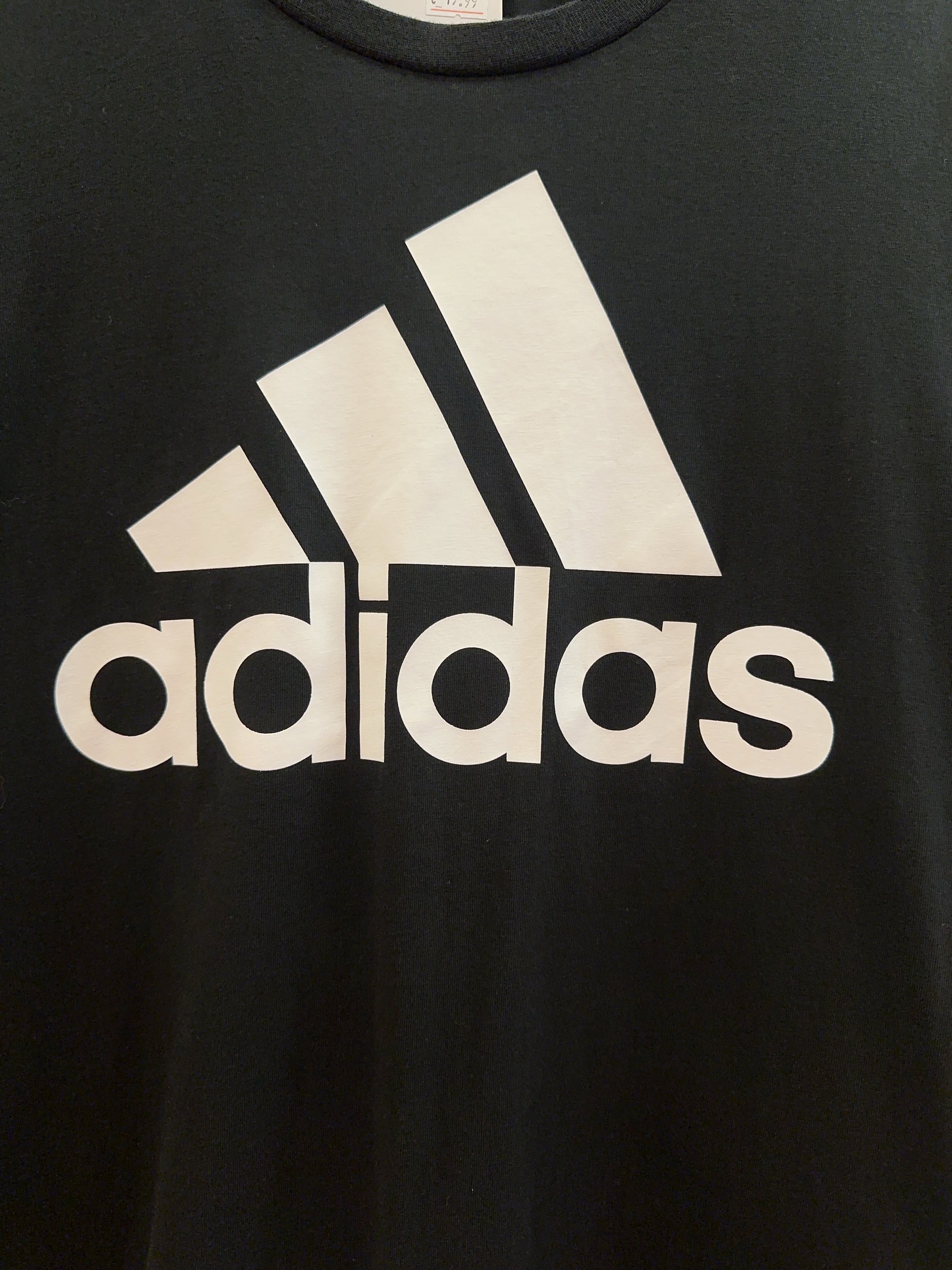 Adidas Black Logo Long Sleeve T-Shirt