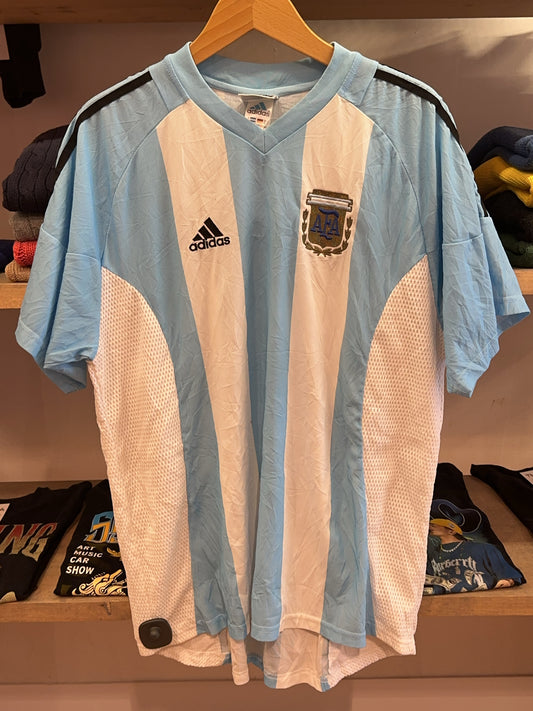 2002-2004 Argentina Adidas Home Football Shirt - L