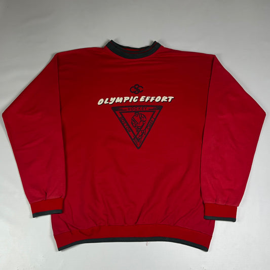 M - Vintage 1980's Olympic Effort Hockey Sweatshirt