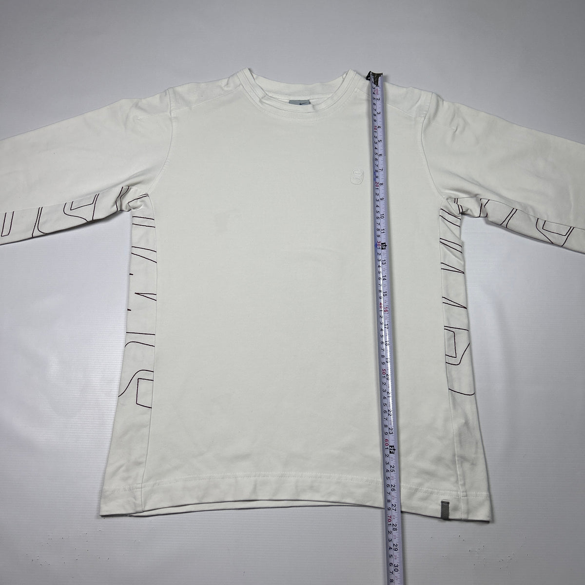 M - Nike 2000's White Long Sleeve Sweatshirt