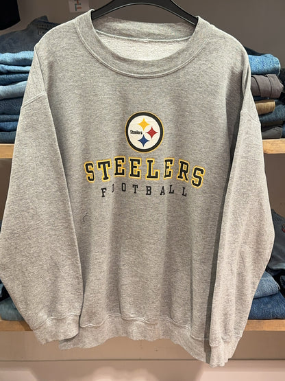 L - 1990's Pittsburgh Steelers NFL Crewneck Sweatshirt