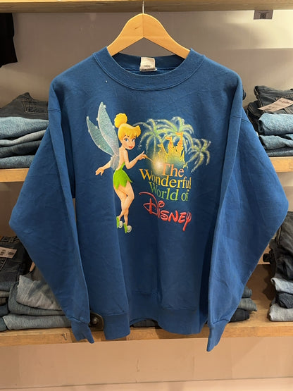 M - 1990's Disney Tinkelbel The Wonderful World of Disney Sweatshirt