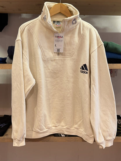 L - Vintage 1990's Adidas Fleece Quarterzip