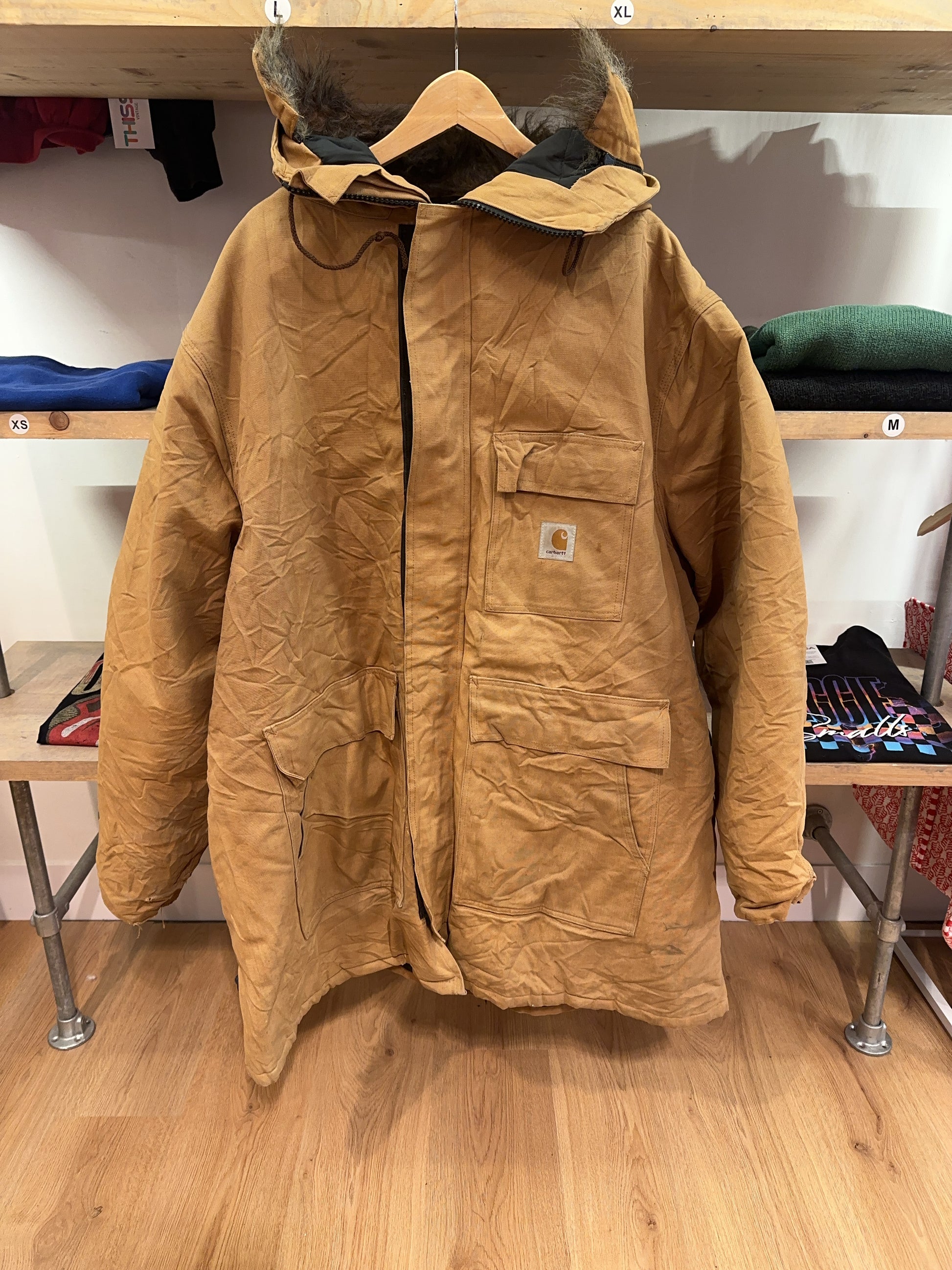 XXL - Vintage Carhartt Siberian Cold Parka Jacket in Hamilton Brown