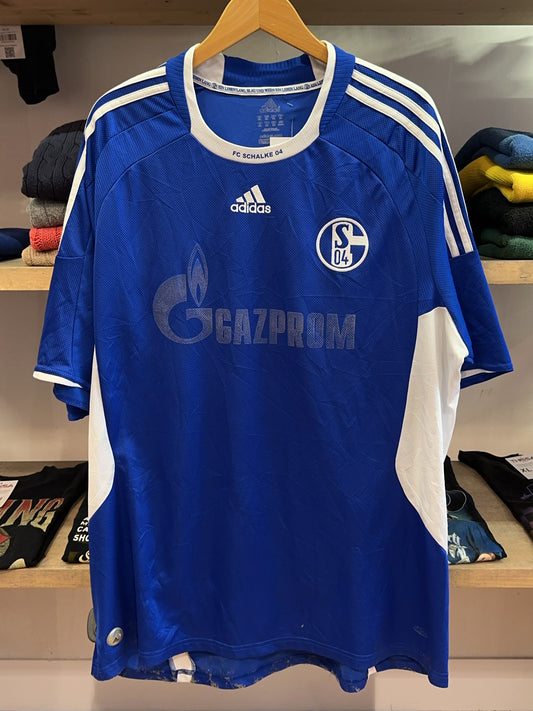 2008-2010 FC Schalke 04 Adidas Home Football Shirt - XXL