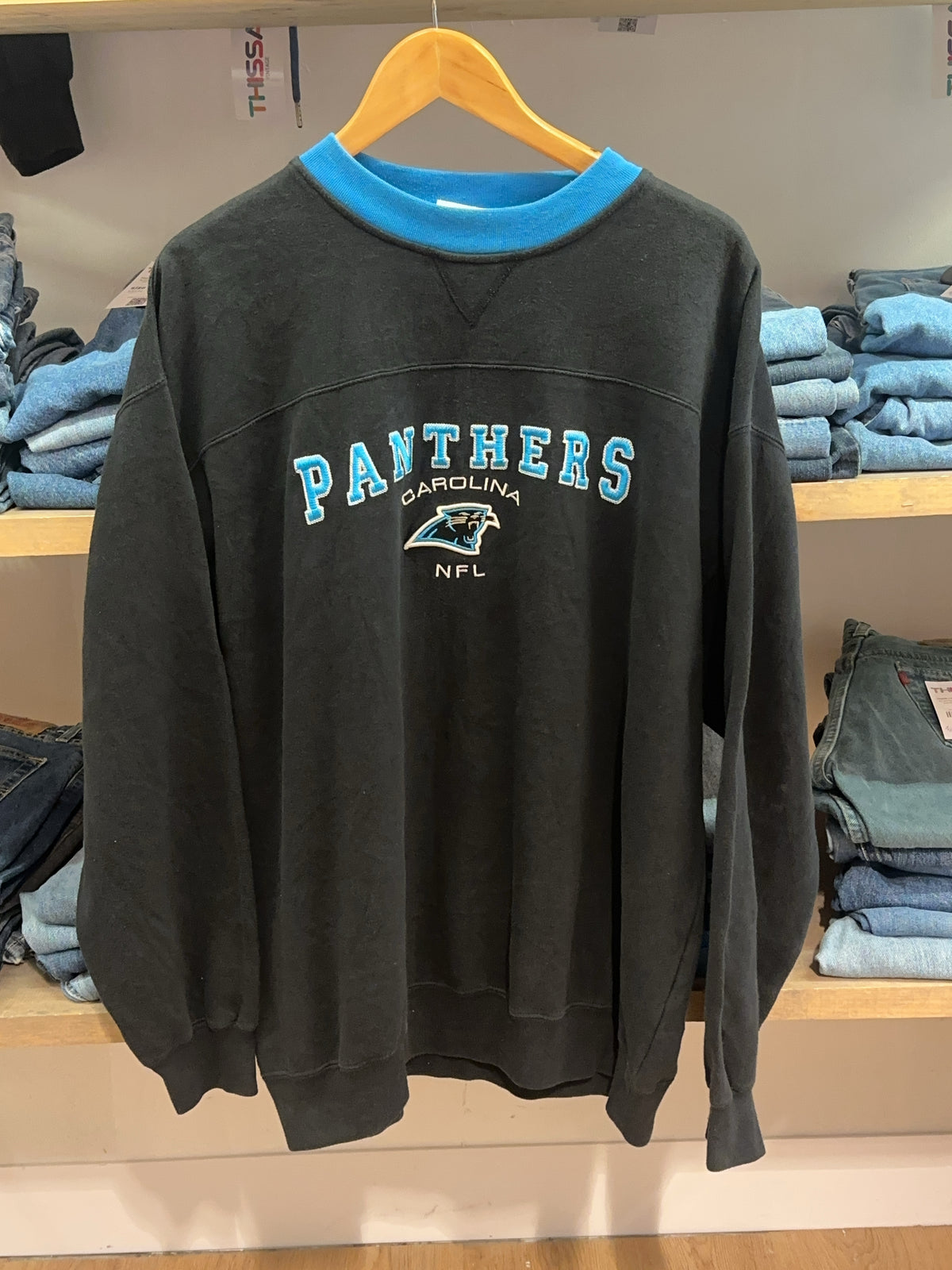 L - Carolina Panthers NFL Crewneck Sweatshirt