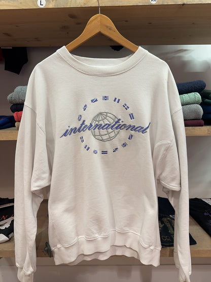Nike International Embroidered Crewneck Sweatshirt - M