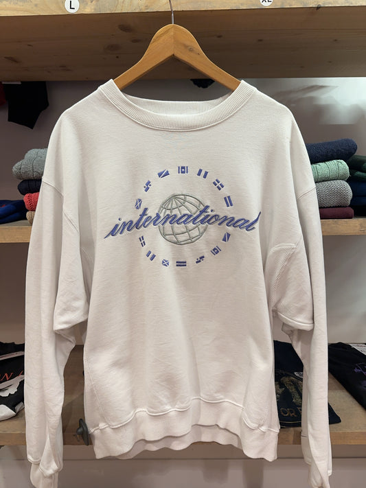 Nike International Embroidered Crewneck Sweatshirt - M